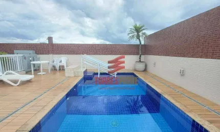 Apartamento com 2 dormitórios, piscina, 67 m² - venda por r$ 585.000 -  encruzilhada - santos/sp