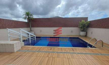 Apartamento Duplex com 3 dormitórios sendo 1 suíte, Piscina e 2 Vagas de Garagem à venda, 131 m² por R$ 940.000 - Encruzilhada - Santos/SP