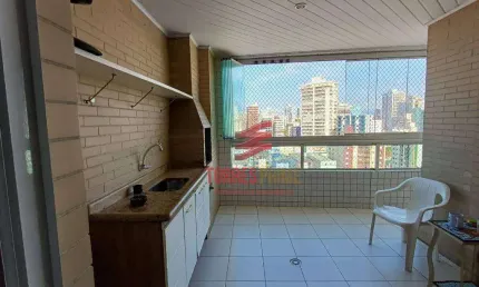 Apartamento com 3 dormitórios à venda, 132 m² por R$ 848.000,00 - Guilhermina - Praia Grande/SP