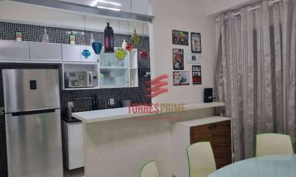 Apartamento com 2 dormitórios para alugar, 64 m² por R$ 5.000,00/mês - Marapé - Santos/SP