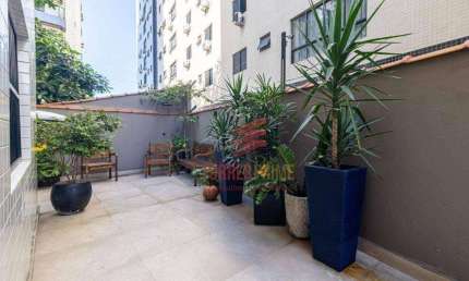 Apartamento Garden com 2 dormitórios à venda, 76 m² por R$ 1.000.000,00 - Ponta da Praia - Santos/SP