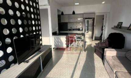 Studio com 1 dormitório para alugar, 44 m² por R$ 5.800,02/mês - José Menino - Santos/SP