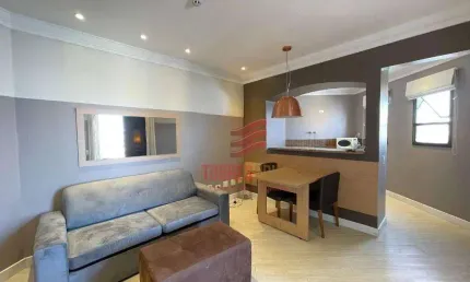 Flat com 1 dormitório à venda, 48 m² por R$ 469.000,00 - Gonzaga - Santos/SP