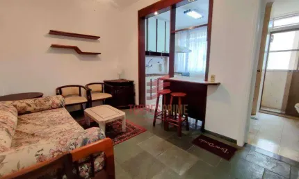 Apartamento com 1 dormitório à venda, 55 m² por r$ 470.000,00 - gonzaga - santos/sp