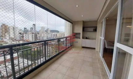 Apartamento com 3 dormitórios, 150 m² - venda por r$ 1.950.000,00 ou aluguel por r$ 13.000,00/mês - embaré - santos/sp