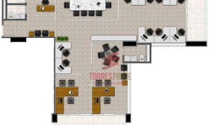 Sala - venda por R$ 1.050.000,00 ou aluguel por R$ 6.500,00/mês - Centro - Santos/SP