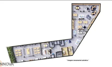 Sobreloja para alugar, 942.00 m2 por R$26376.00  - Portao - Curitiba/PR