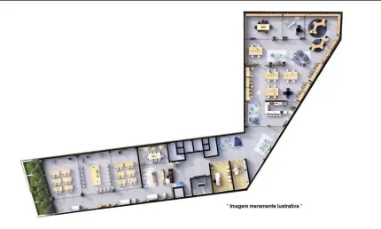 Sobreloja para alugar, 942.00 m2 por r$26376.00  - portao - curitiba/pr