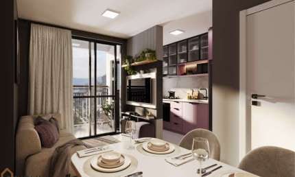 Apartamento com 2 quartos  à venda, 46.61 m2 por R$378531.30  - Prado Velho - Curitiba/PR