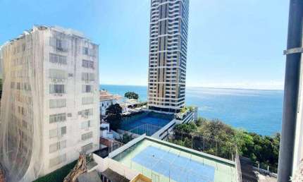Apartamento vista mar com 3 dormitórios, 2 suítes à venda, 195 m² por R$ 1.450.000 - Vitória - Salvador/BA