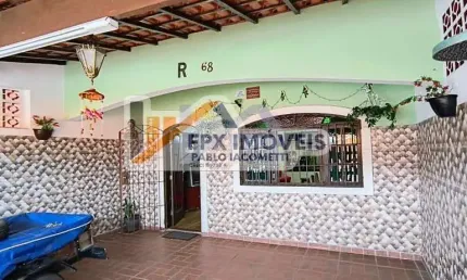 Casa para venda em itanhaém, suarão, 2 dormitórios, 1 suíte, 1 banheiro, 2 vagas