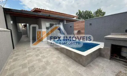 Casa para venda em itanhaém, bopiranga, 2 dormitórios, 1 suíte, 1 banheiro, 3 vagas