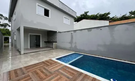Casa para Venda em Itanhaém, Nova Itanhaém, 3 dormitórios, 1 suíte, 1 banheiro, 2 vagas