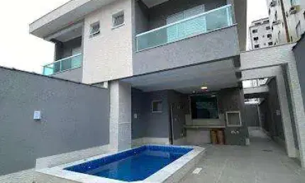 Casa para Venda em Praia Grande, Tupi, 3 dormitórios, 3 suítes
