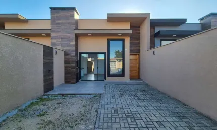 Residência novas em padrão moderno com 03 quartos- rivieira/ matinhos