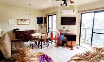 Apartamento com 2 dormitórios para alugar, 80 m² por R$ 4.500,00/mês - Tombo - Guarujá/SP