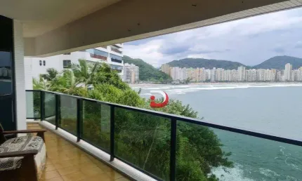 Apartamento com 3 dormitórios para alugar, 154 m² por r$ 8.000,00/mês - jardim astúrias - guarujá/sp