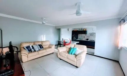 Apartamento com 3 dormitórios à venda, 103 m² por r$ 580.000,00 - vila alzira - guarujá/sp