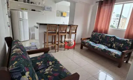 Apartamento com 1 dormitório, 55 m² - venda por R$ 350.000,00 ou aluguel por R$ 2.300,00/mês - Tombo - Guarujá/SP