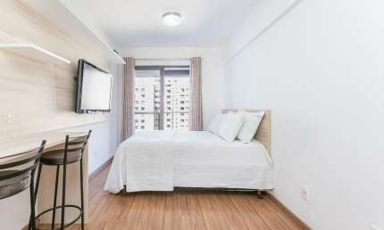 Studio no Bigorrilho, totalmente mobiliado para até 2 pessoas