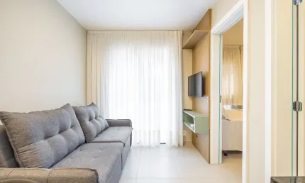 Apartamento de 1 quarto no Água Verde, para até 2 pessoas