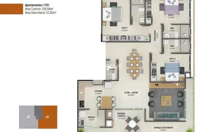 Apartamento com 2 quartos à venda na R Joci J Martins, Pagani, Palhoça