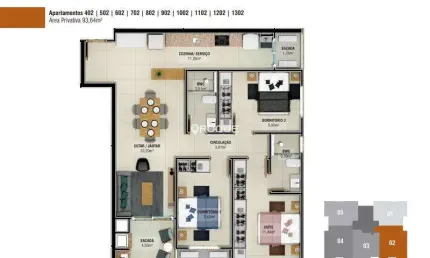 Apartamento com 2 quartos à venda na R Joci J Martins, Pagani, Palhoça