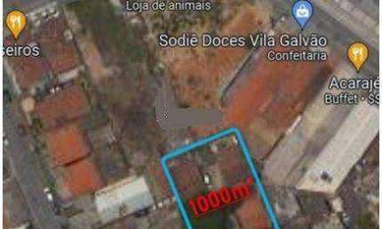 Terreno à venda, 1000 m² por R$ 3.000.000,00 - Vila Galvão - Guarulhos/SP