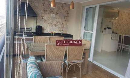 Apartamento para alugar, 123 m² por R$ 8.000,00/mês - Jardim Flor da Montanha - Guarulhos/SP