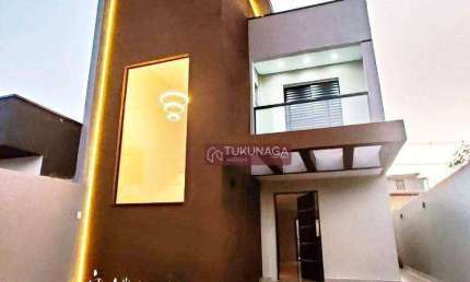 Casa Vivejo Atibaia  com 3 dormitórios à venda, 142 m² por R$ 750.000 - Loteamento Vale Das Flores - Atibaia/SP