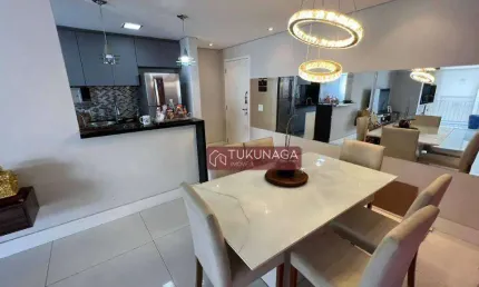 Apartamento com 2 dormitórios à venda, 83 m² por r$ 817.000,00 - jardim flor da montanha - guarulhos/sp