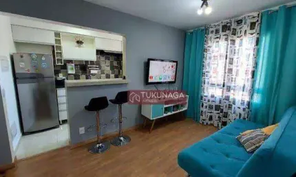 Apartamento com 2 dormitórios à venda, 49 m² por r$ 310.000,00 - centro - guarulhos/sp
