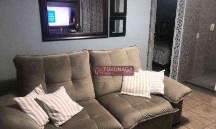 Apartamento Santa Cecília com 2 dormitórios à venda, 42 m² por R$ 210.000 - gua Chata - Guarulhos/SP