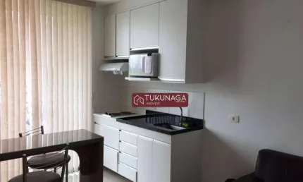 Studio com 1 dormitório para alugar, 36 m² por r$ 2.360,00/mês - vila augusta - guarulhos/sp