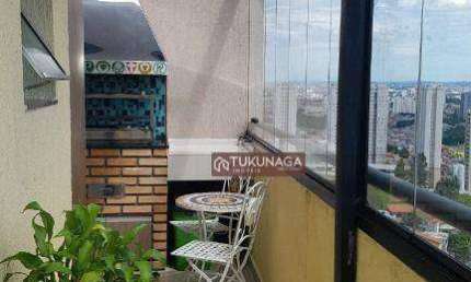 Apartamento Duplex com 3 dormitórios para alugar, 108 m² por R$ 3.500/mês - Parque Continental II - Guarulhos/SP