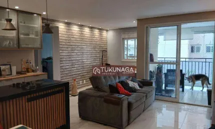 Apartamento com 3 dormitórios à venda, 77 m² por r$ 785.000,00 - jardim flor da montanha - guarulhos/sp