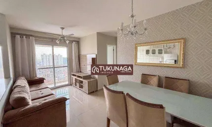 Apartamento com 2 quartos para alugar, 52 m² por r$ 3.319/mês - jardim flor da montanha - guarulhos/sp