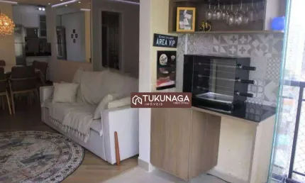 Apartamento com 3 dormitórios para alugar, 76 m² por R$ 5.807,00/mês - Picanco - Guarulhos/SP