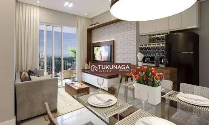 Apartamento com 2 dormitórios à venda, 47 m² por r$ 377.516,22 - vila augusta - guarulhos/sp