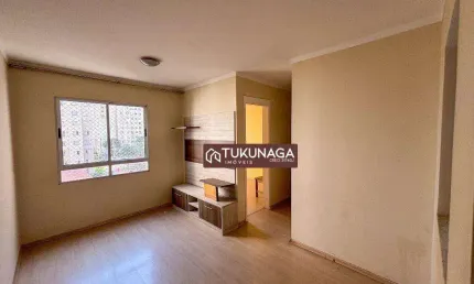 Apartamento com 2 dormitórios para alugar, 45 m² por R$ 1.849,15/mês - Ponte Grande - Guarulhos/SP