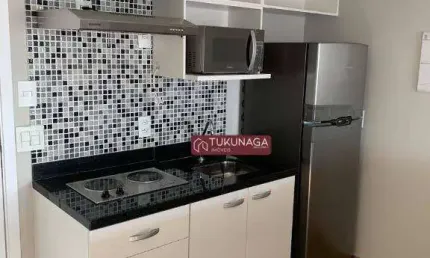 Studio com 1 dormitório para alugar, 38 m² por r$ 3.070,97/mês - jardim flor da montanha - guarulhos/sp