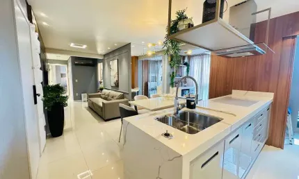 Apartamento no Brava View Andar Alto com 03 Dormitórios sendo 01 Suíte e 02 Vagas de Garagem
