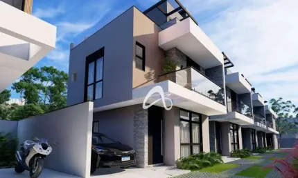 Sobrado novo à venda, com terraço e planta de 134m² a 169m² no bairro hauer, curitiba/pr.
