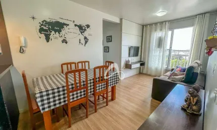 Apartamento semimobiliado à venda, andar alto, 2 quartos sendo 1 suíte, condomínio clube - pinheirinho, curitiba/pr.