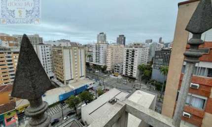 Venda Apartamento Santos SP- mAr dOce lAr -  cobertura reformado área externa grande todo mobiliado localizado próximo a praça independência.