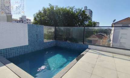 Casa sobreposta alta Duplex - 4 suítes - lazer - vagas - Boqueirão - Santos / SP