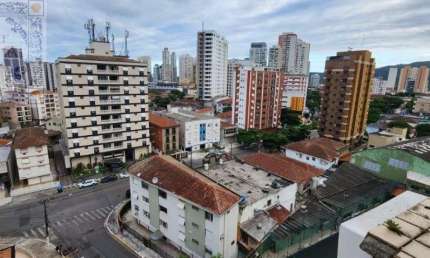Venda Apartamento Santos SP - mAr dOce lAr com sacadas e  vista livre no bairro Ponta da Praia.