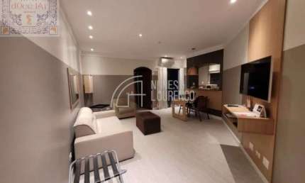 Venda Flat Santos SP - mAr dOce lAr com serviços padrão internacional, sendo 47 m² no Cosmopolitan Praia Flat - Gonzaga.
