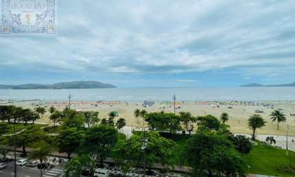 Venda Apartamento em Santos SP - mAr dOce lAr de luxo, beira mar, reformado, porteira fechada no Gonzaga!