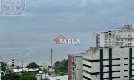 Venda Apartamento Santos SP - mAr dOce lAr vista mar a uma quadra da praia no canal 6 entre Ponta da Praia e Aparecida.